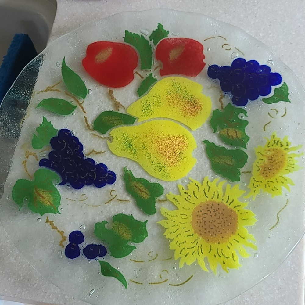 Glass platter